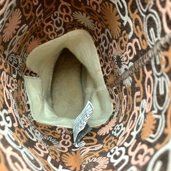 UGG Australia 3387 Lo Pro Fold Over Brown Suede Mid Calf Boots - Picture 5 of 12